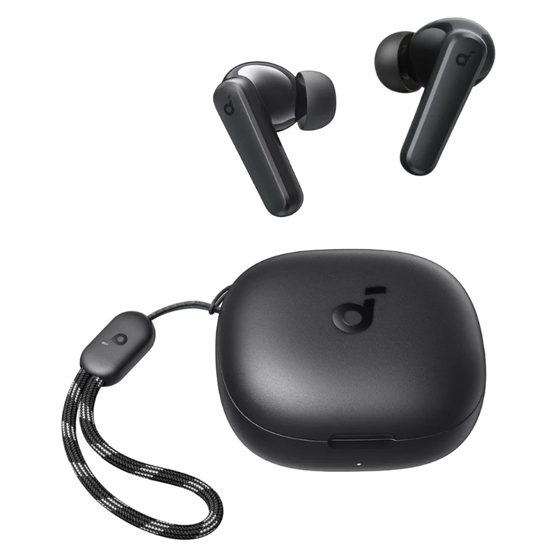 هدفون بلوتوثی انکر مدل SoundCore R50i A3949 با نویز کنسلینگ میکروفون، درگاه شارژ USB Type-C، دارای فناوری AI-Enhanced Calls برای کاهش نویز و بهبود مکالمات، مقاوم در برابر رطوبت و عرق